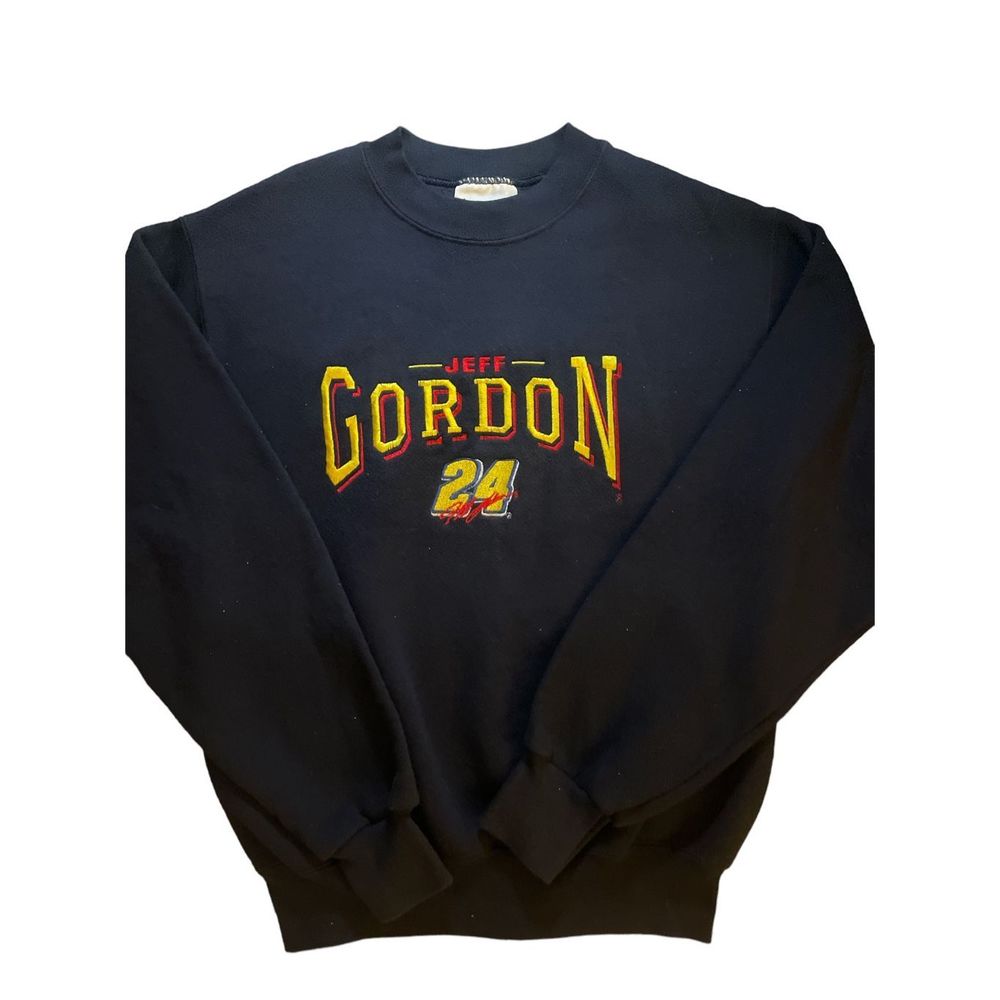 Jeff Gordon Chase embroidered crewneck sweatshirt size large